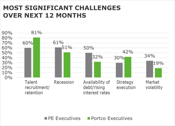 Most significant challenges over next 12 months