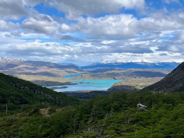 The lakes to the south of the Torres Del Paine