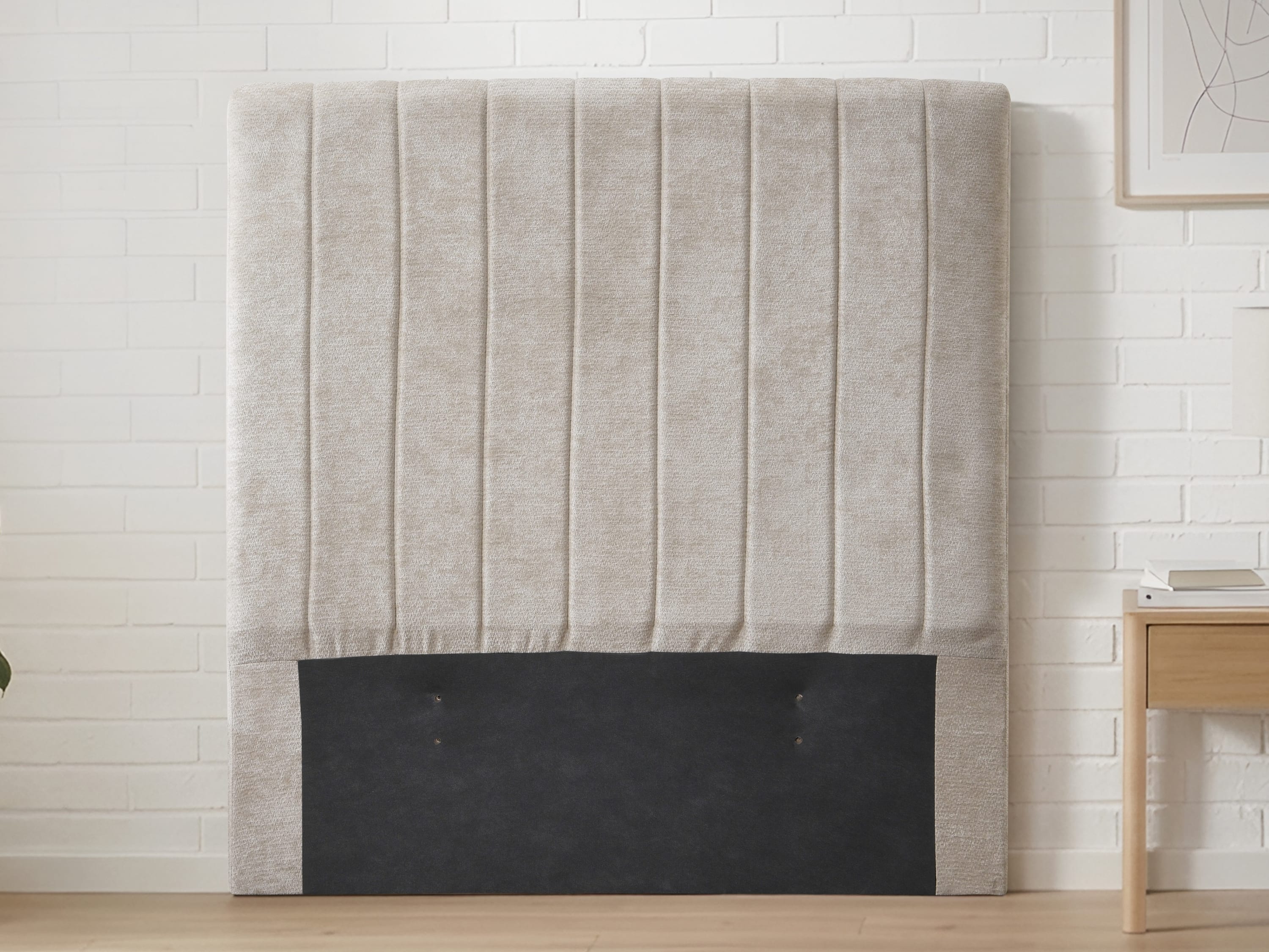 Cannes Single Upholstered Headboard | Beige