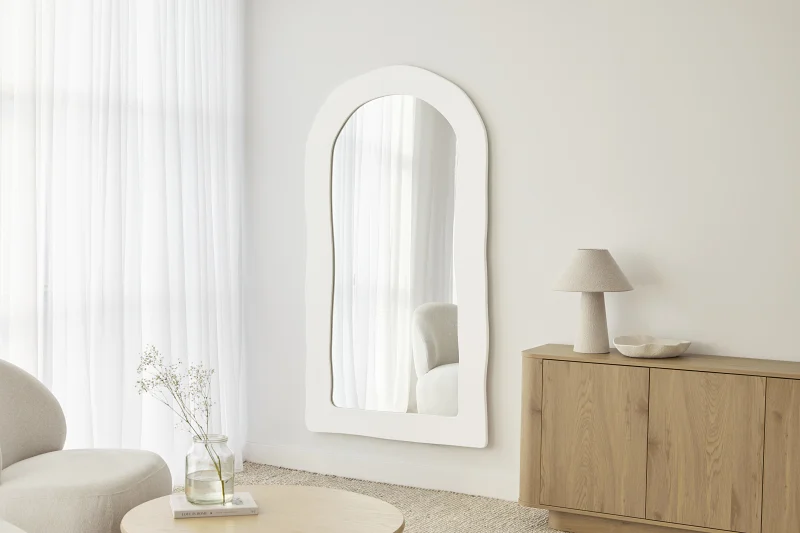 Alex Arch Mirror | White | 100 x 180cm