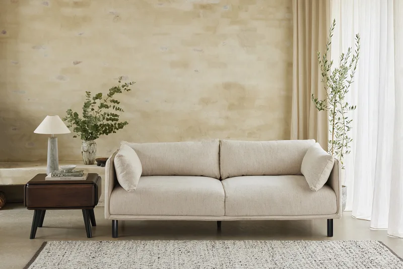 Coco Three Seater Sofa | Couch | Beige