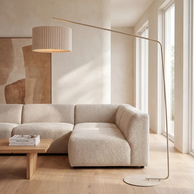 Brooklyn Floor Lamp | Oat | 180cm