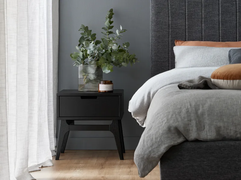 Cannes 5PCE Queen Bedroom Package | Charcoal