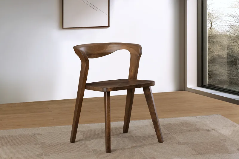 Casa Hardwood Dining Chair | Rustic Walnut