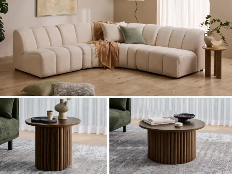 Cloud-9 3PCE Living Room Package | Rustic Walnut 