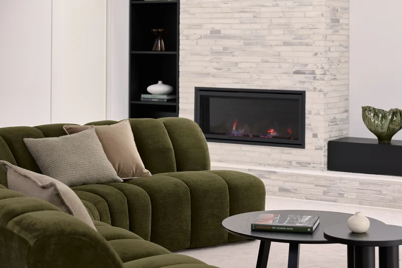 Cloud-9 6PCE Green Sectional Sofa | Modular Couch