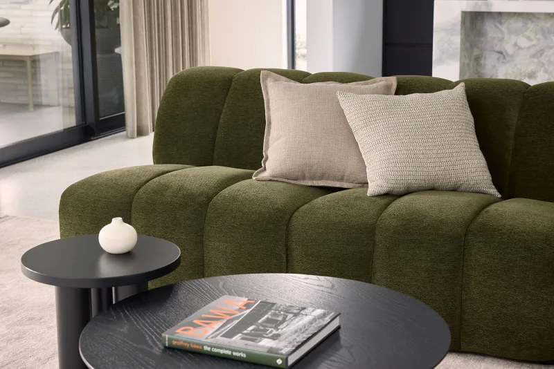 Cloud-9 6PCE Green Sectional Sofa | Modular Couch