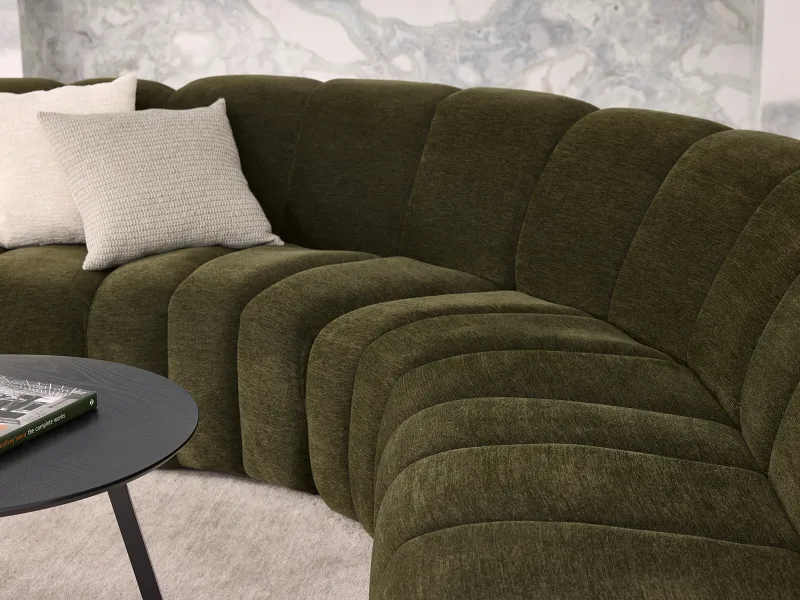 Cloud-9 Green Sectional Sofa | Modular Couch