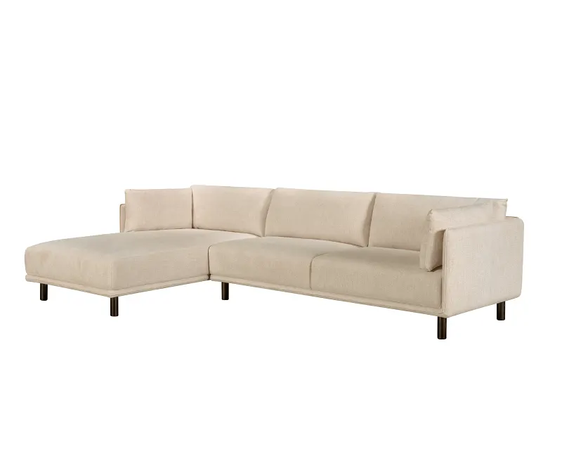 Coco 3PCE Living Room Package | Left Chaise | Beige