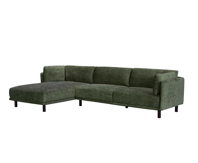 Coco 3PCE Living Room Package | Left Chaise | Green