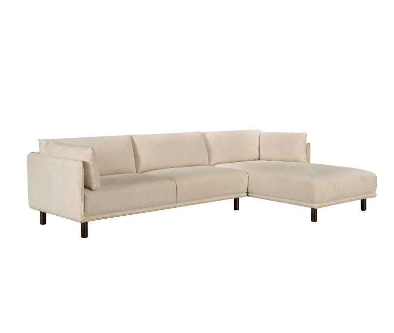 Coco 3PCE Living Room Package | Right Chaise | Beige