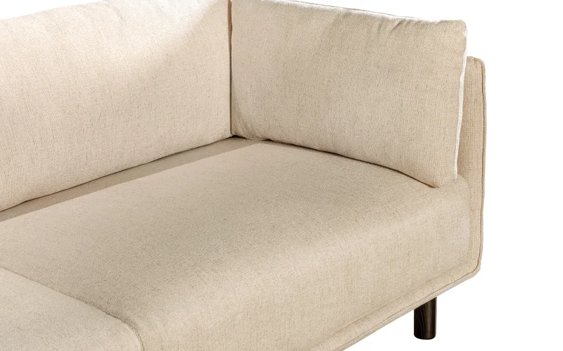 Coco 3PCE Living Room Package | Right Chaise | Beige