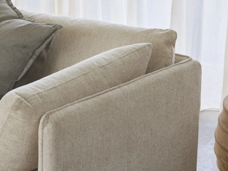 Coco 3PCE Living Room Package | Right Chaise | Beige