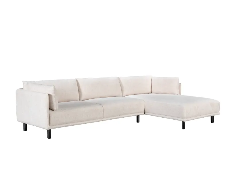 Coco Sectional Sofa | Beige | Right Chaise