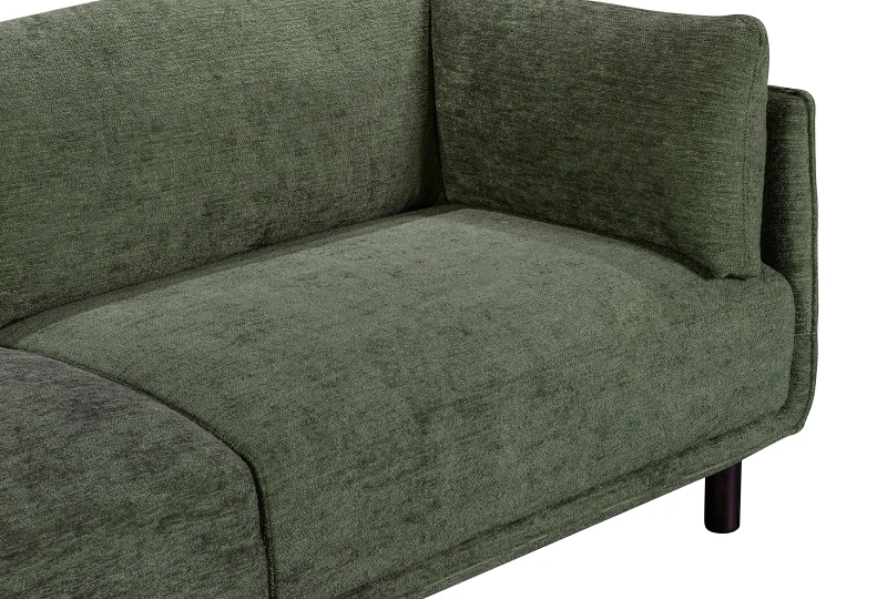 Coco Green Chaise Sofa | Left Chaise