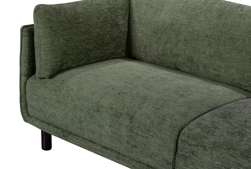 Coco Green Chaise Sofa | Right Chaise