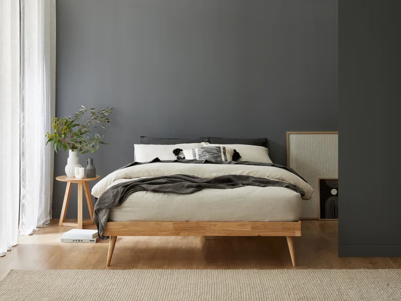 Franki Double Hardwood Bed Base | Natural