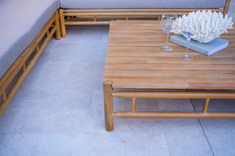 Costa Rica 4PCE Acacia Outdoor Lounge Set | Beige
