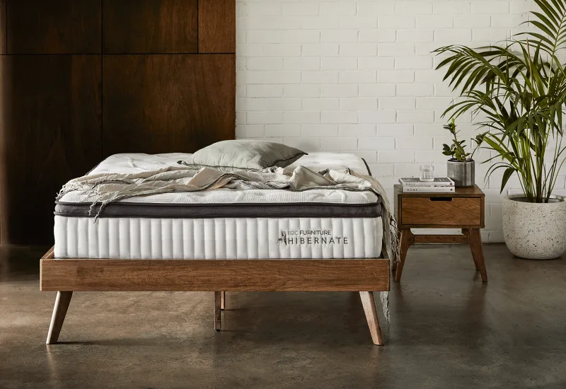 Cosy King Bedroom Buddy Package | Bed + Mattress Bundle | Ivory Boucle Fabric