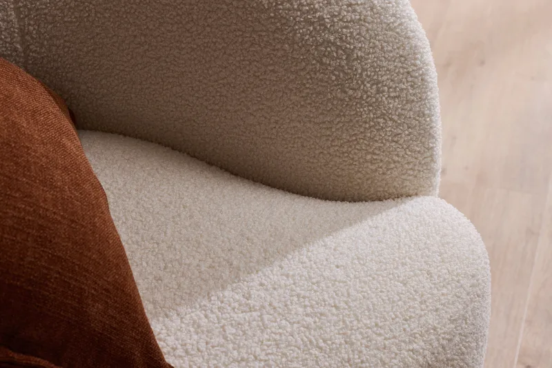Cosy Occasional Chair | White Fabric