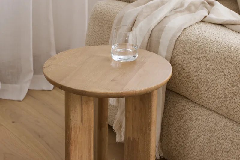 Photo of Cove Side Table | Natural White Wash