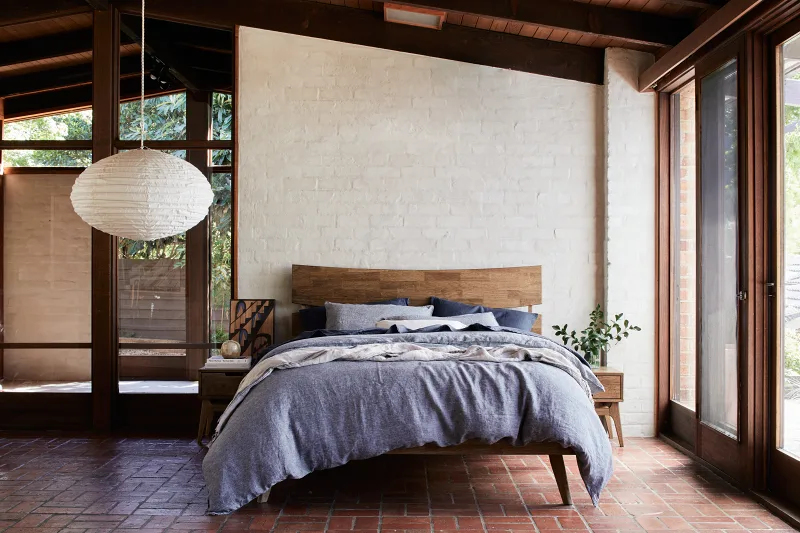 Cruz 3PCE Hardwood Double Bedroom Suite | Rustic Walnut