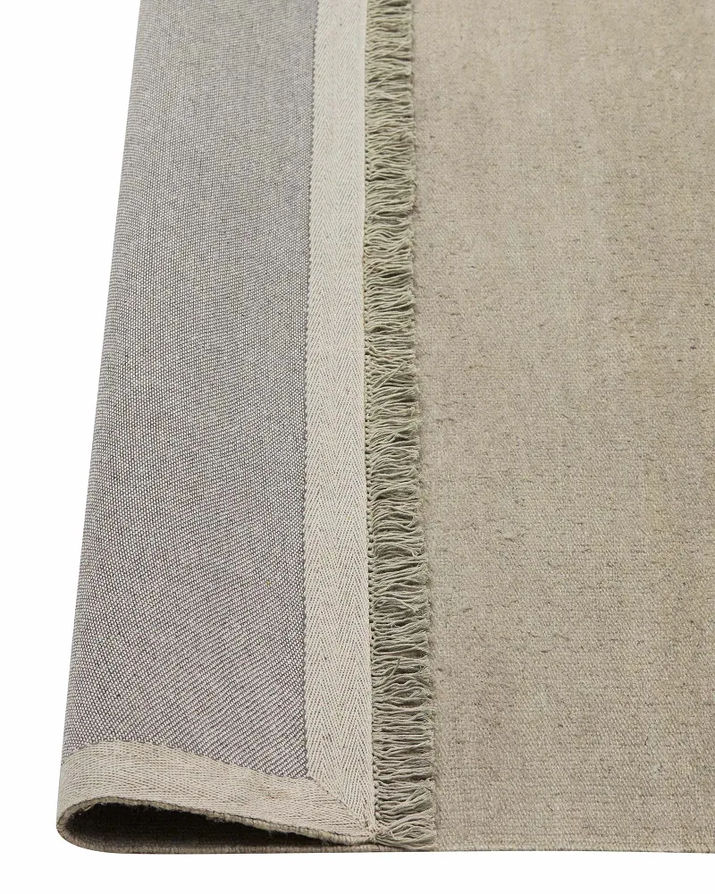 Emilio Oyster Linen Rug | 3m x 4m