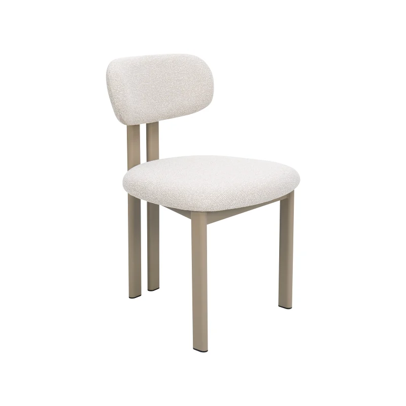 Florida Dining Chair | Taupe Frame | Beige Fabric