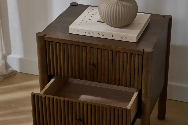 Freia Hardwood Side Table | Walnut