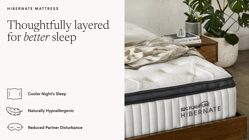 Hibernate King Size Mattress | Latex | Pocket Springs | Pillow Top | Gel Memory Foam