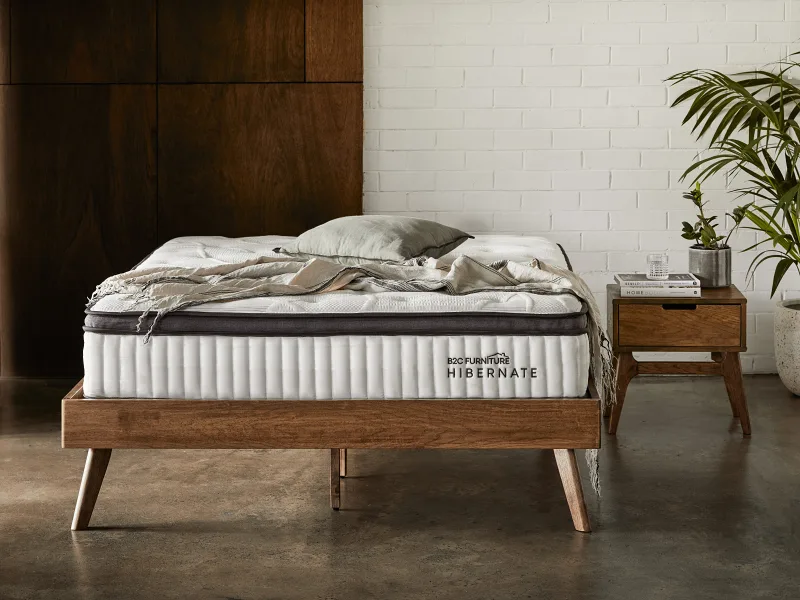 Rome Queen Buddy Bedroom Bundle Bed + Mattress | Natural