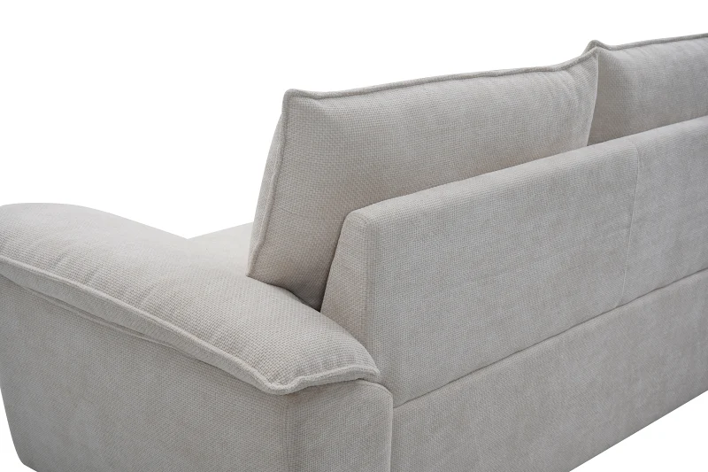 Hideaway White Sofa Bed with Storage | Left Chaise
