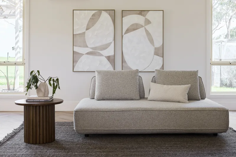 Jasper Round Side Table | Rustic Walnut Hardwood