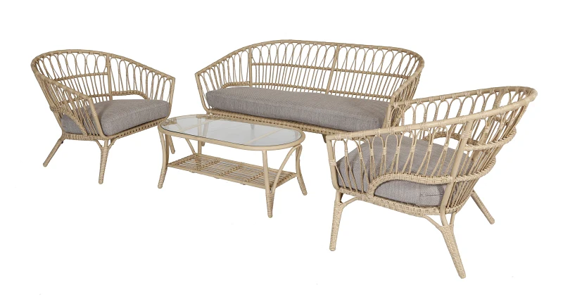 Lenco Wicker Outdoor Lounge Set 