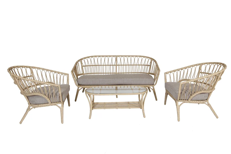 Lenco Wicker Outdoor Lounge Set 