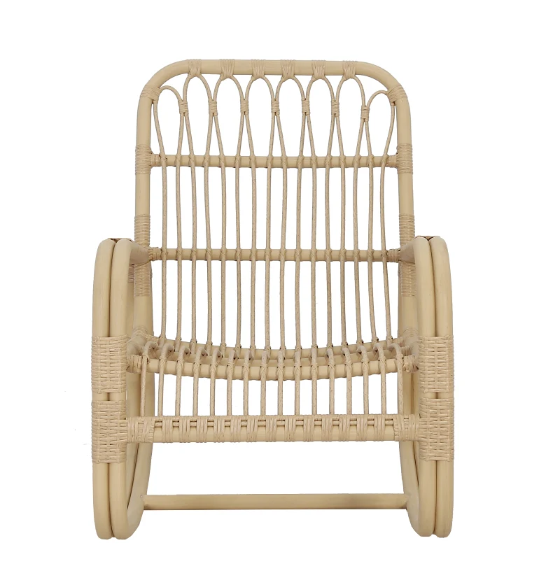 Lenco Natural Wicker Outdoor Rocking Chair 