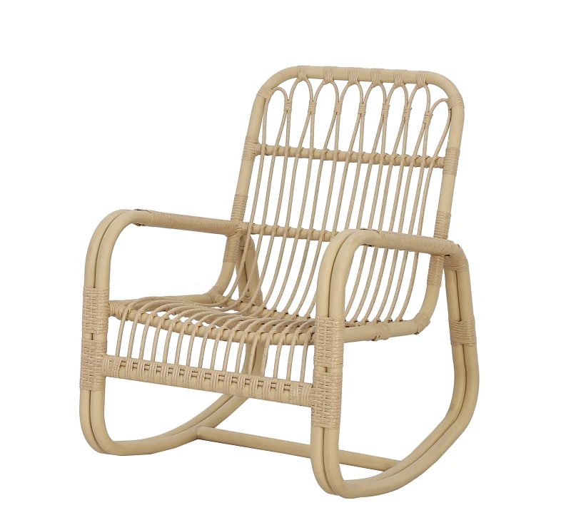 Lenco Natural Wicker Outdoor Rocking Chair 