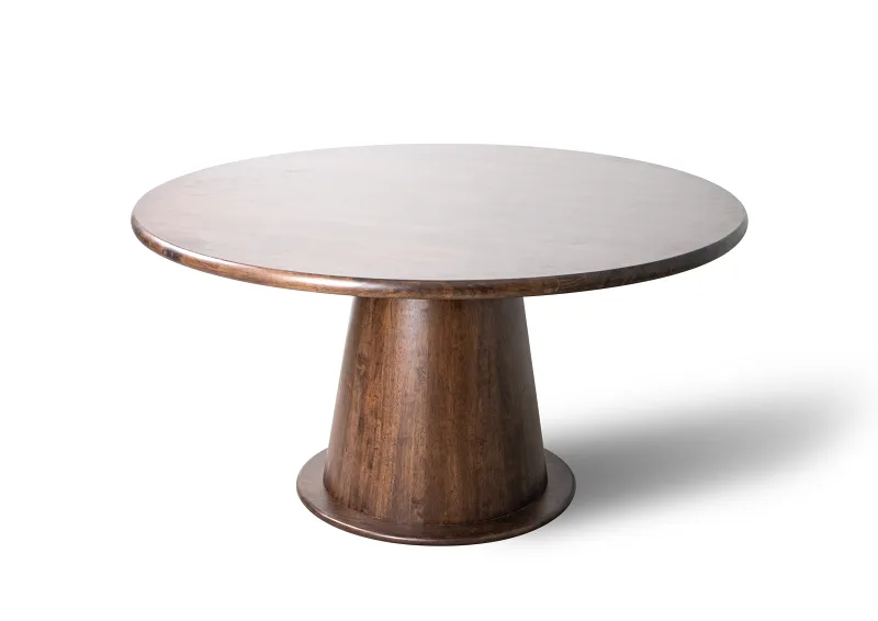 Photo of Manor Hardwood Round Dining Table | Arabica Walnut | 8 Seater
