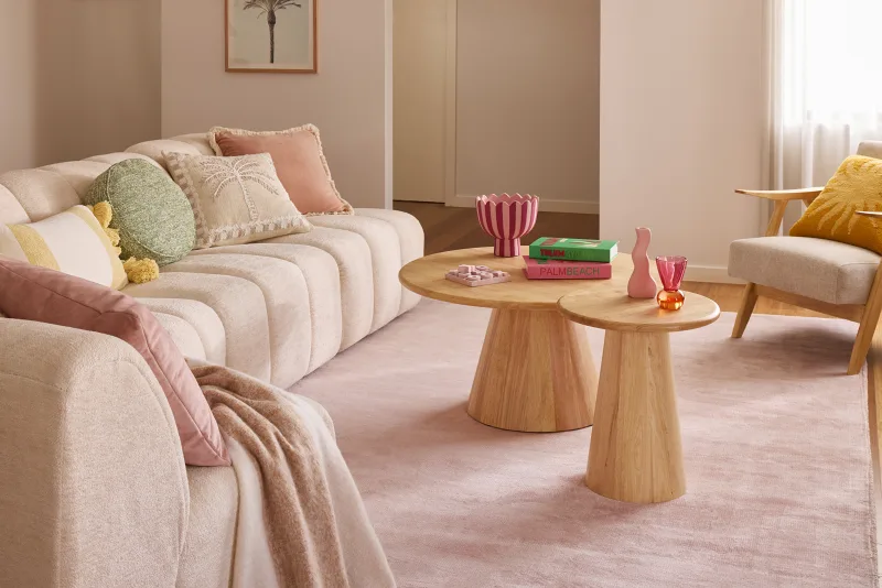 Manor Hardwood Round Side Table | Natural