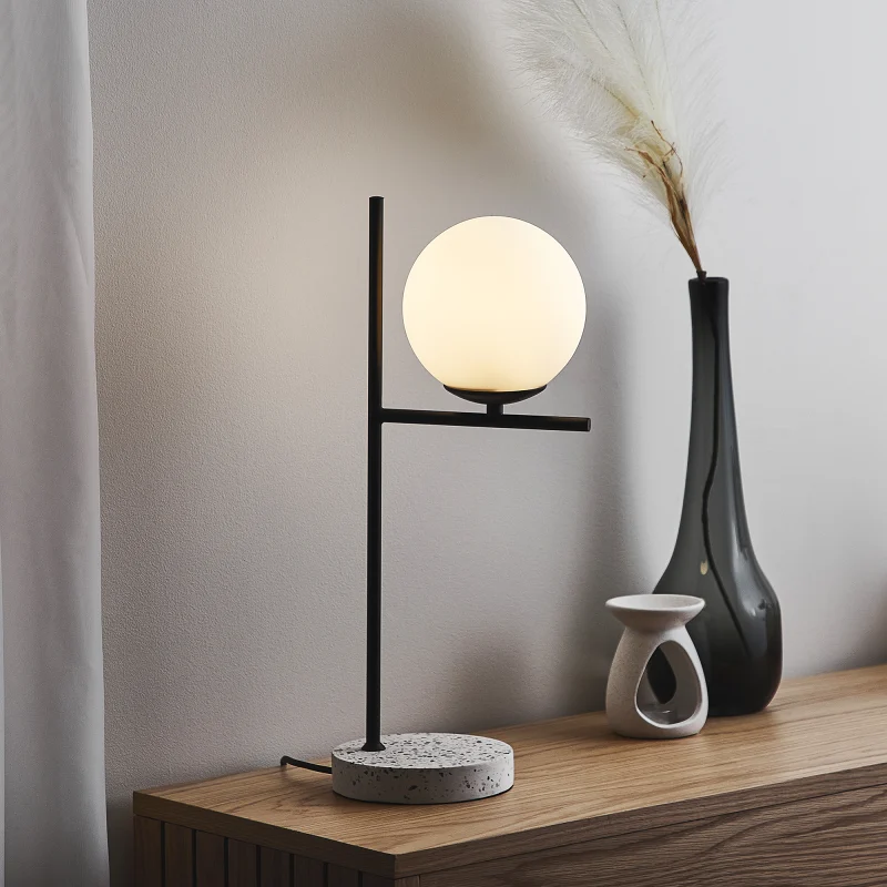 Mateo Table Lamp | Black | 50cm