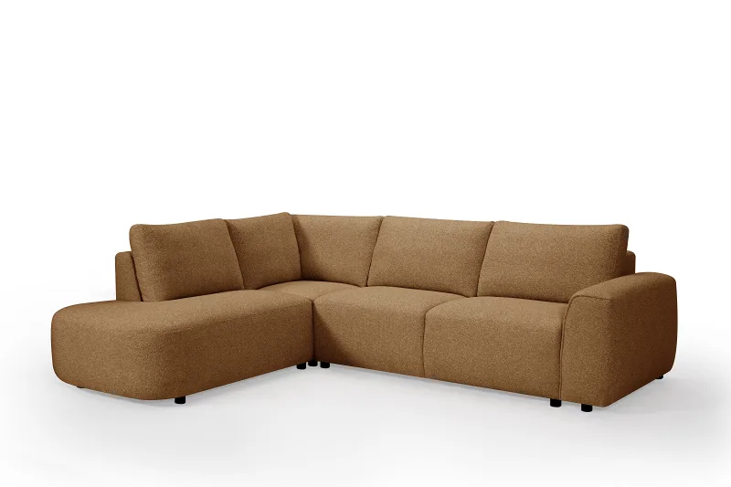 Melbourne Corner Chaise Lounge | Rust Orange | Left