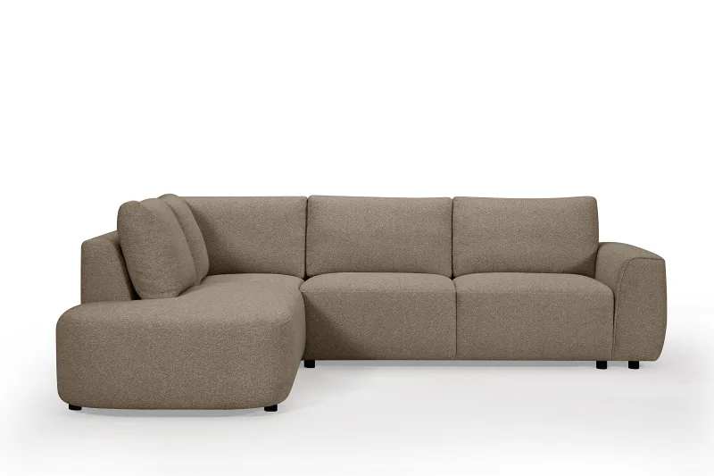 Melbourne Corner Chaise Lounge | Toffee Beige | Left