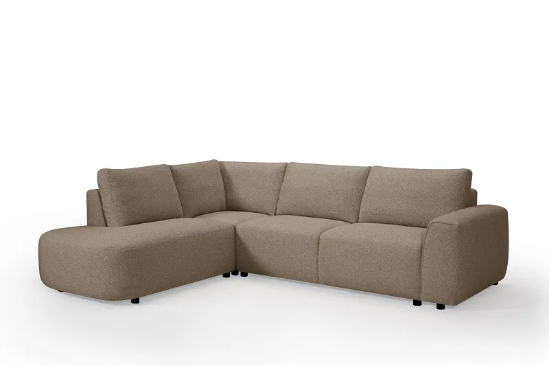 Melbourne Corner Chaise Lounge | Toffee Beige | Left
