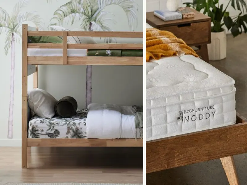Myer King Single Bunk Bed Buddy Package | Bunk Bed & Mattresses