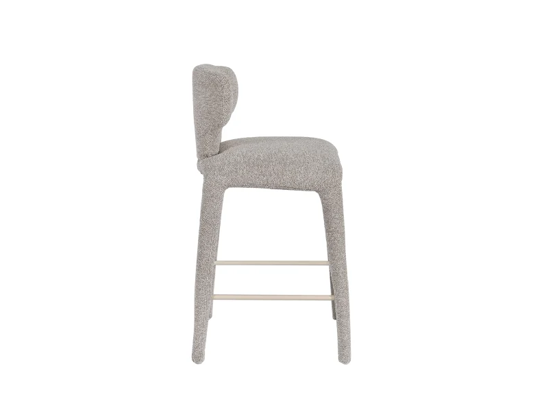 Paris Boucle Counter Stool | Beige Fabric