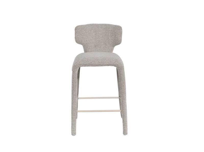 Paris Boucle Counter Stool | Beige Fabric