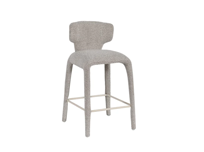 Paris Boucle Counter Stool | Beige Fabric