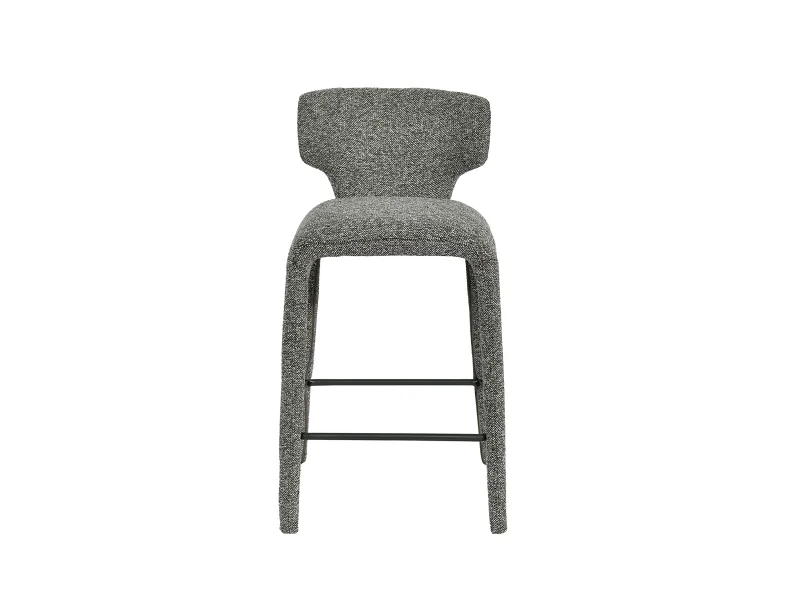 Paris Boucle Counter Stool | Sage Green Fabric