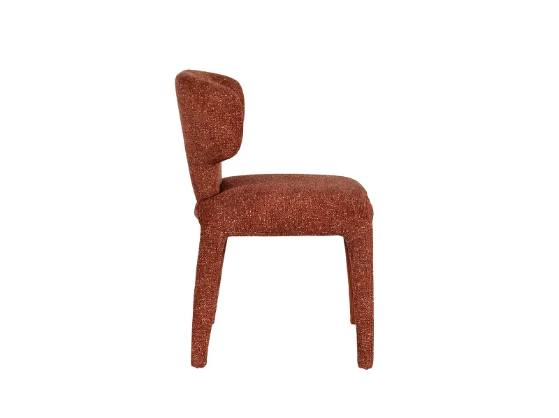 Paris Dining Chair | Rust Orange Fabric