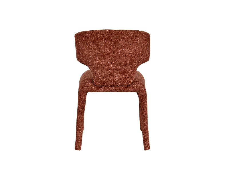 Paris Dining Chair | Rust Orange Fabric